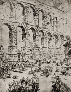 Het aquaduct van Segovia door English School